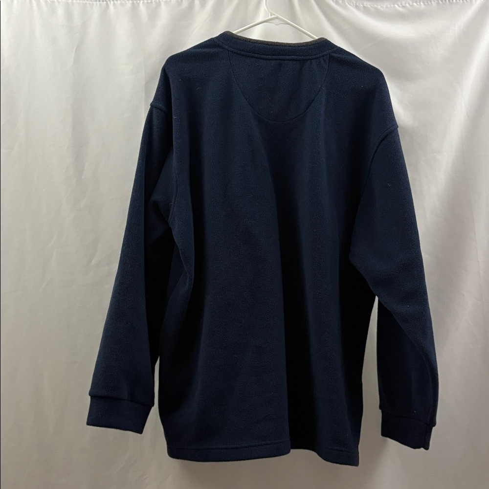 United Parcel Service UPS Sweatshirt Vneck Men’s Size Large Fleece Employee Blue - Picture 8 of 9
